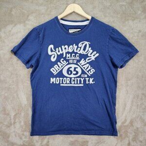 Superdry Limited Edition Vintage Goods Reworked Classics T-Shirt Mens Sz XL Blue